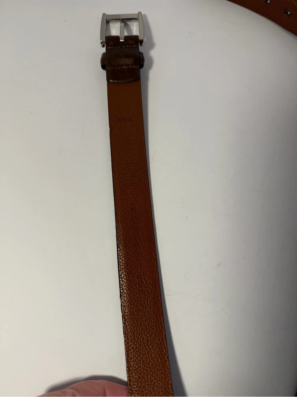 👔 Jos. A. Bank 1905 Collection Smooth Brown Leather Dress Belt 38